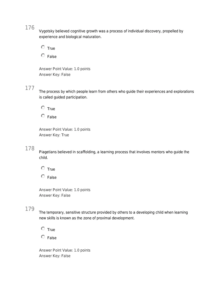 Early Childhood - Body and Mind Answers Part 7 - Page 1