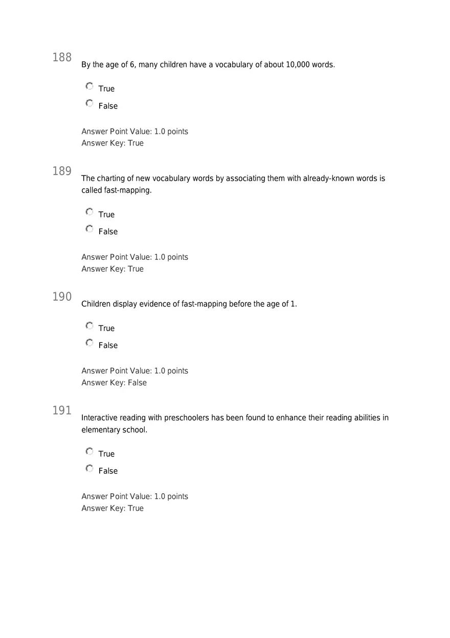 Early Childhood - Body and Mind Answers Part 7 - Page 4