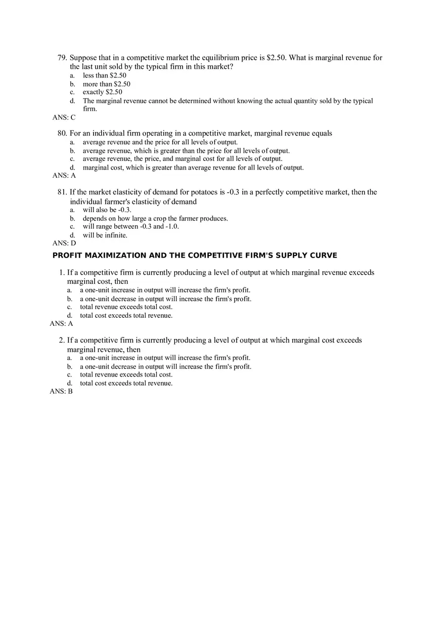 Chapter 14 Firms in Competitive Markets Answer Key Part 2 - Page 8