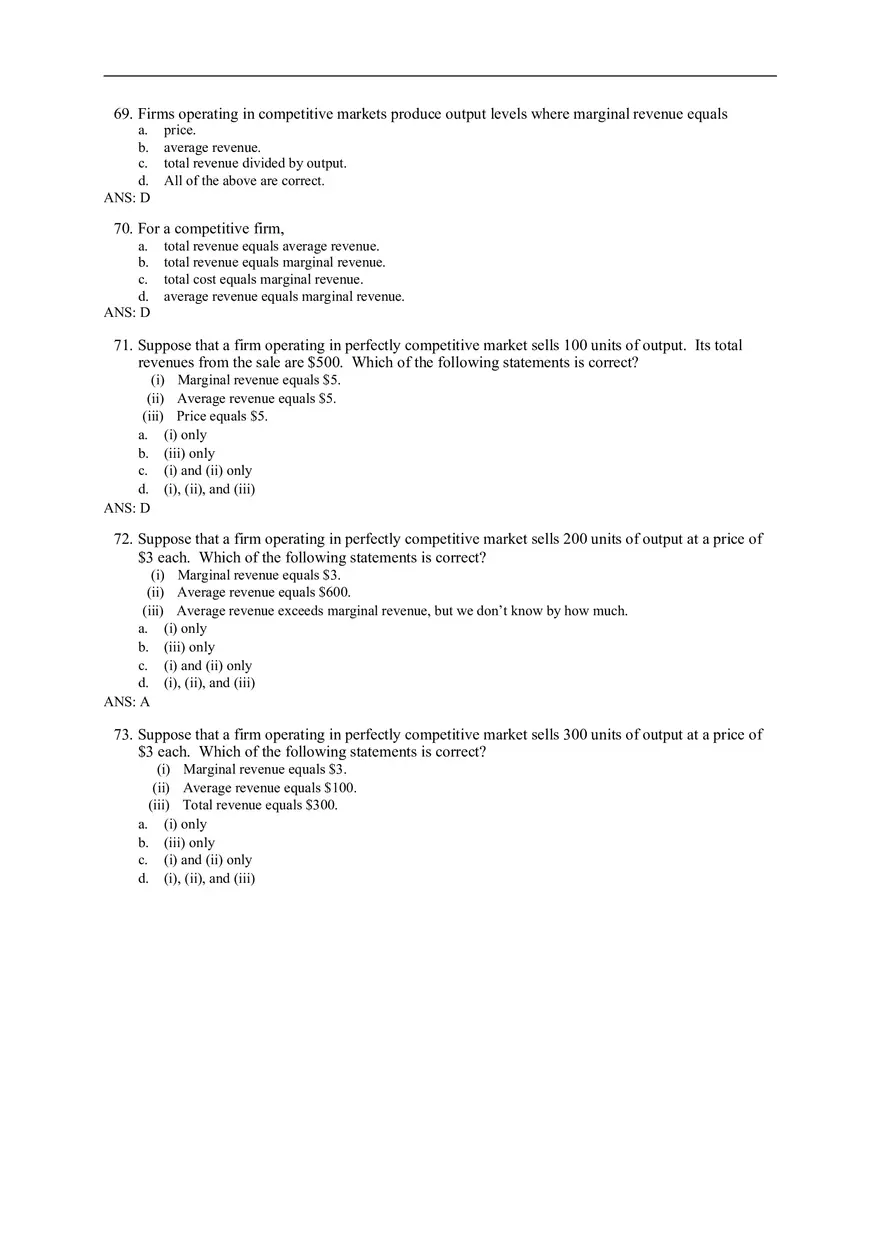 Chapter 14 Firms in Competitive Markets Answer Key Part 2 - Page 6
