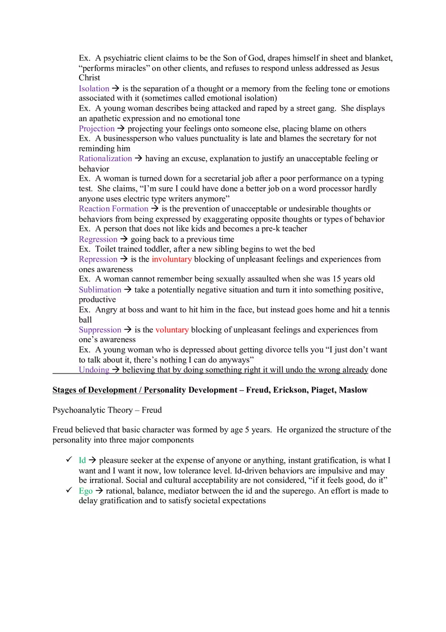 Review Exam 1 - Mental Health Notes - Page 9