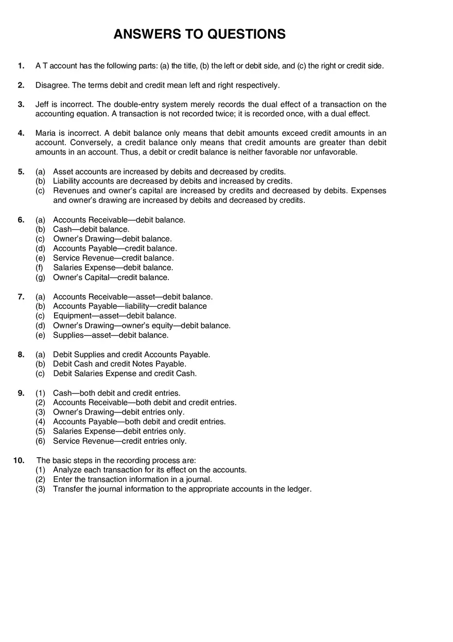 The Recording Process Solutions Part 1 - Page 6