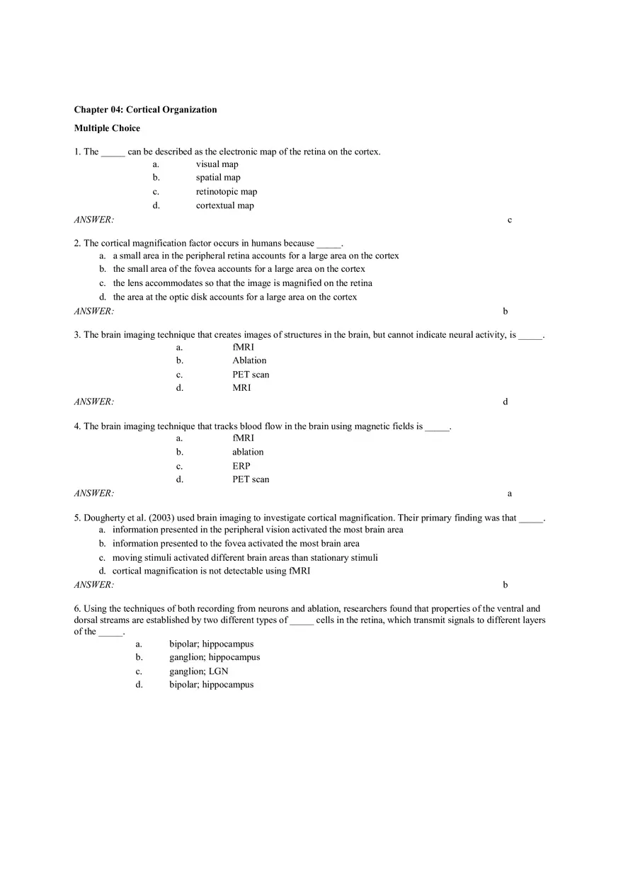 Chapter 04 Cortical Organization - Page 1