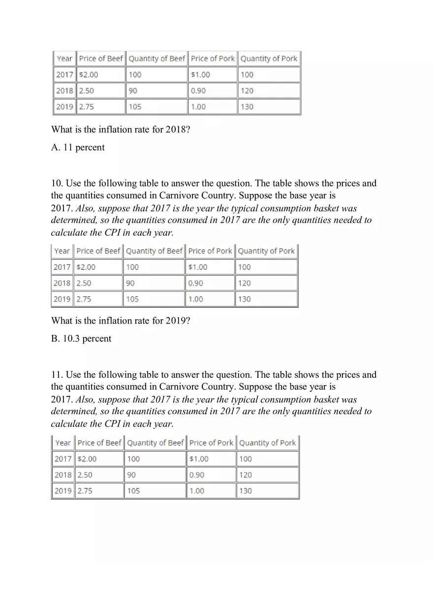 Chapter 24 Quiz Measuring the Cost of Living - Page 3