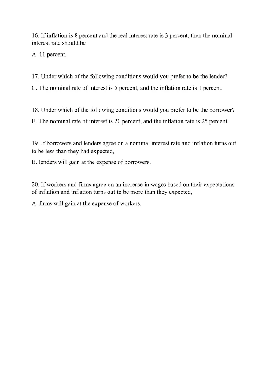 Chapter 24 Quiz Measuring the Cost of Living - Page 5