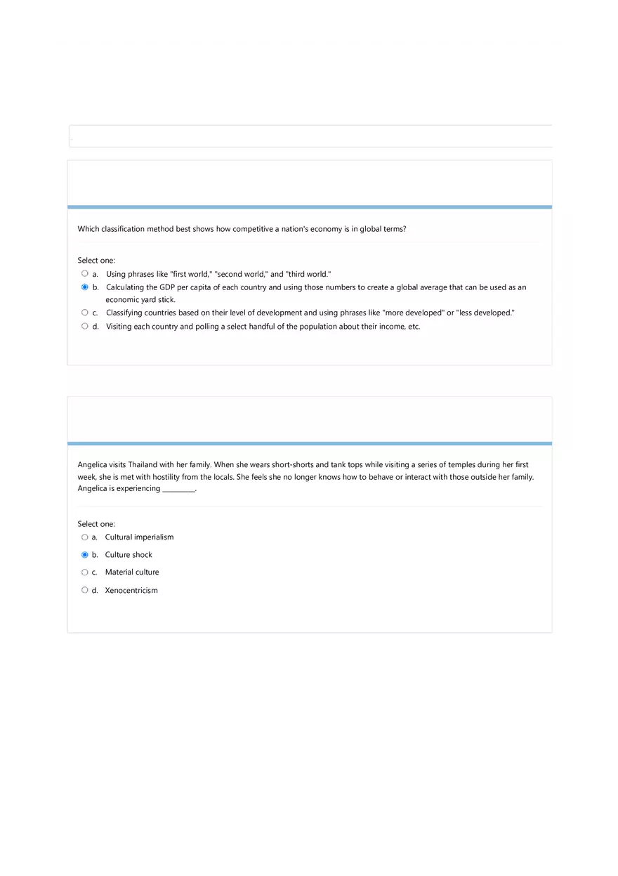Introduction to Sociology Final Exam (Page 3 of 7) - Page 1