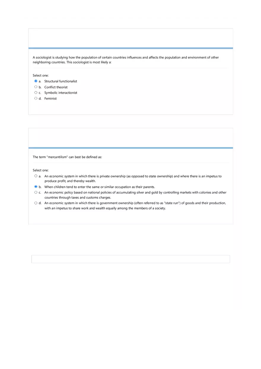 Introduction to Sociology Final Exam (Page 3 of 7) - Page 5