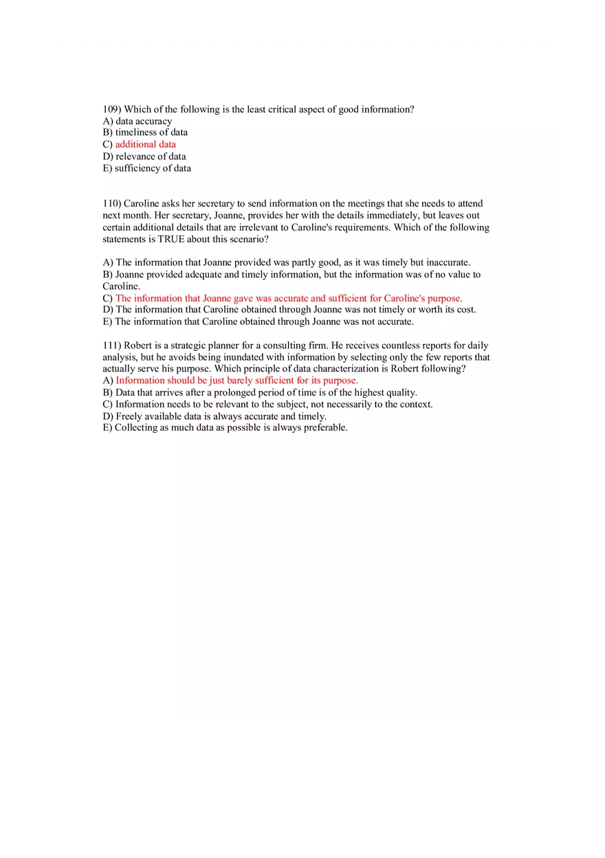Using MIS Answer Key Part 3 - Page 7