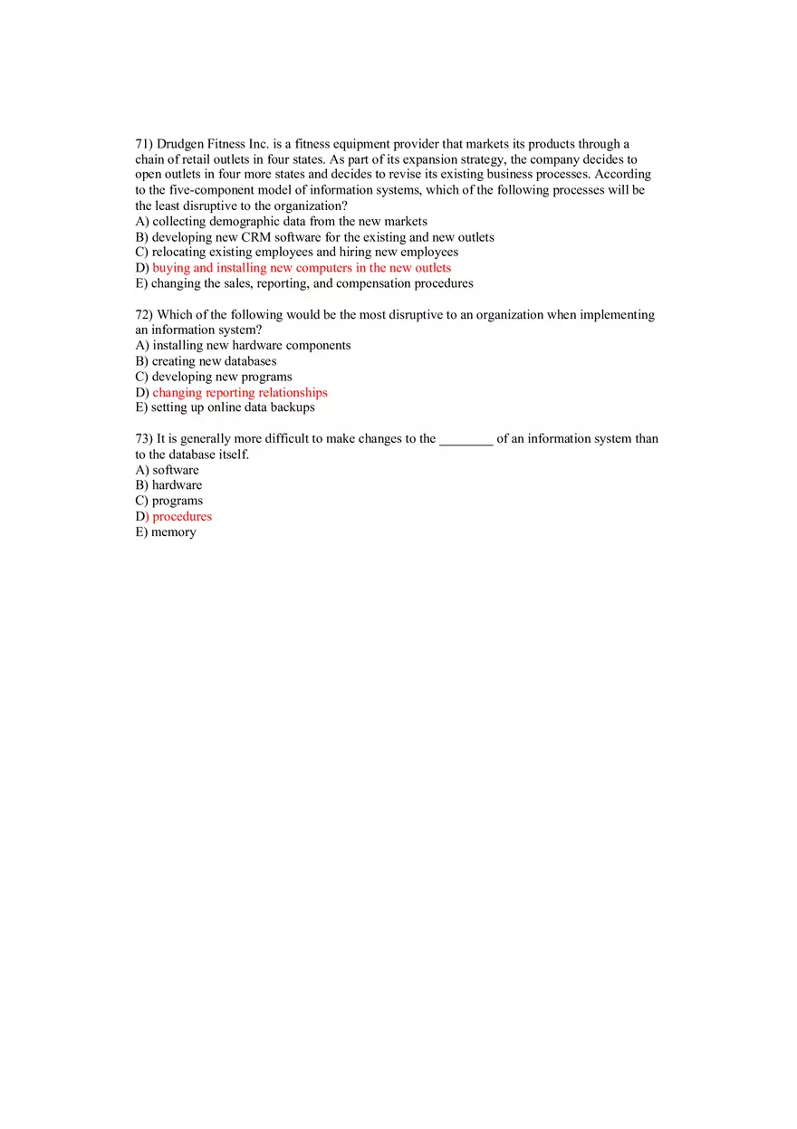 Using MIS Answer Key Part 3 - Page 11