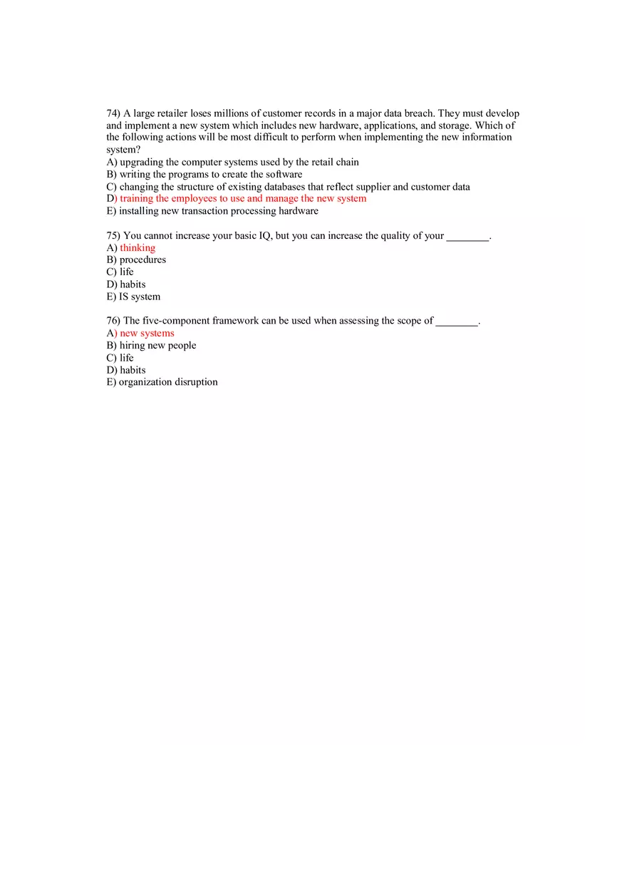 Using MIS Answer Key Part 3 - Page 12