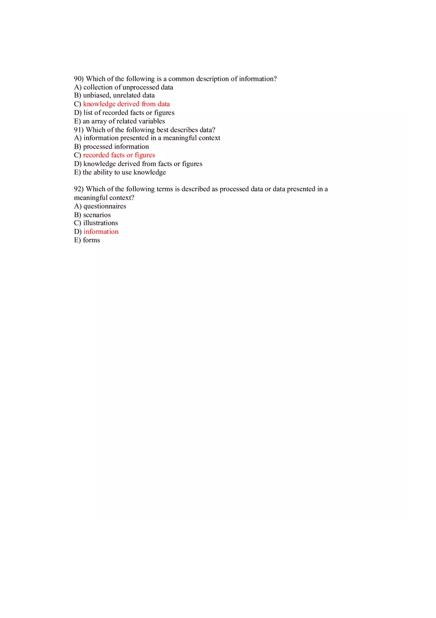 Using MIS Answer Key Part 3 - Page 16
