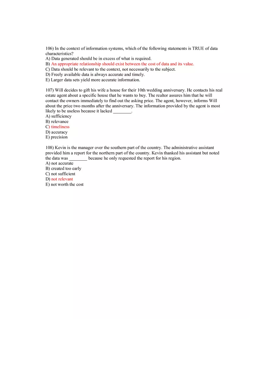 Using MIS Answer Key Part 3 - Page 6