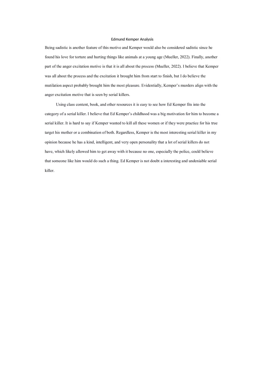 Edmund Kemper Analysis - Page 9