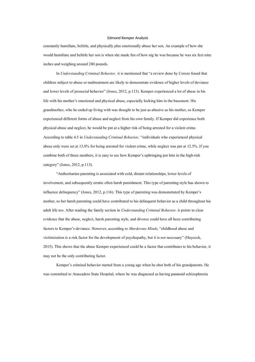 Edmund Kemper Analysis - Page 2