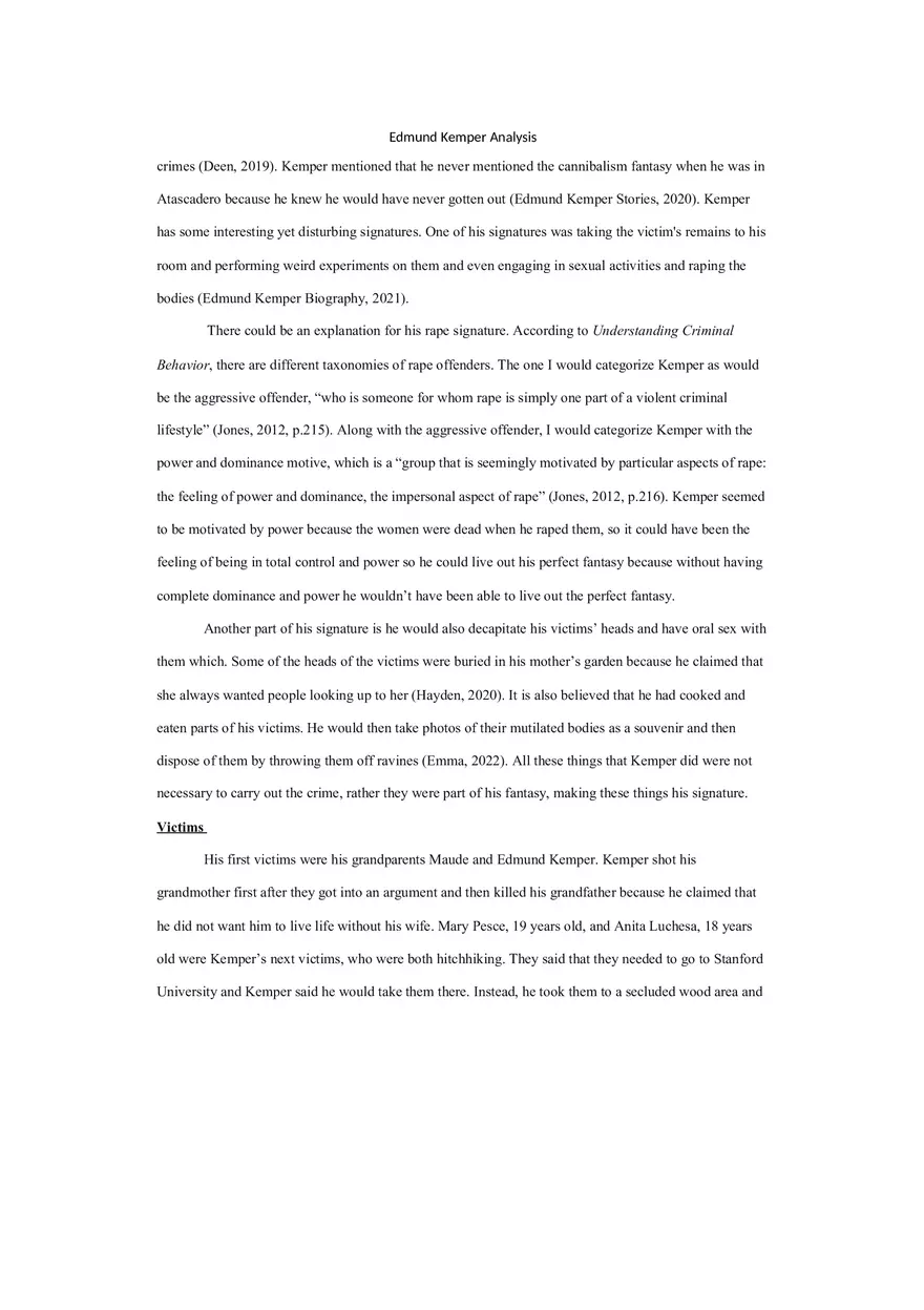 Edmund Kemper Analysis - Page 5