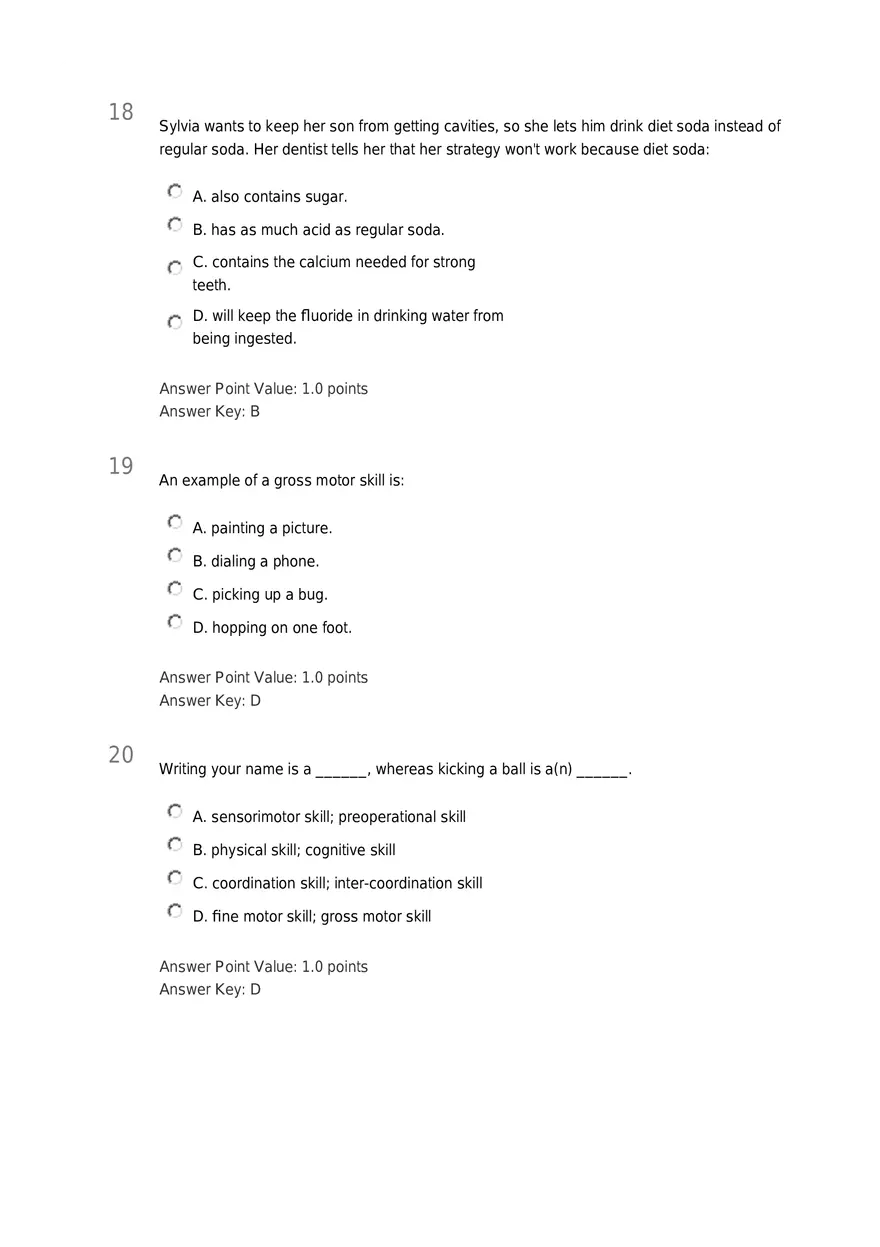 Early Childhood - Body and Mind Answers Part 1 - Page 8