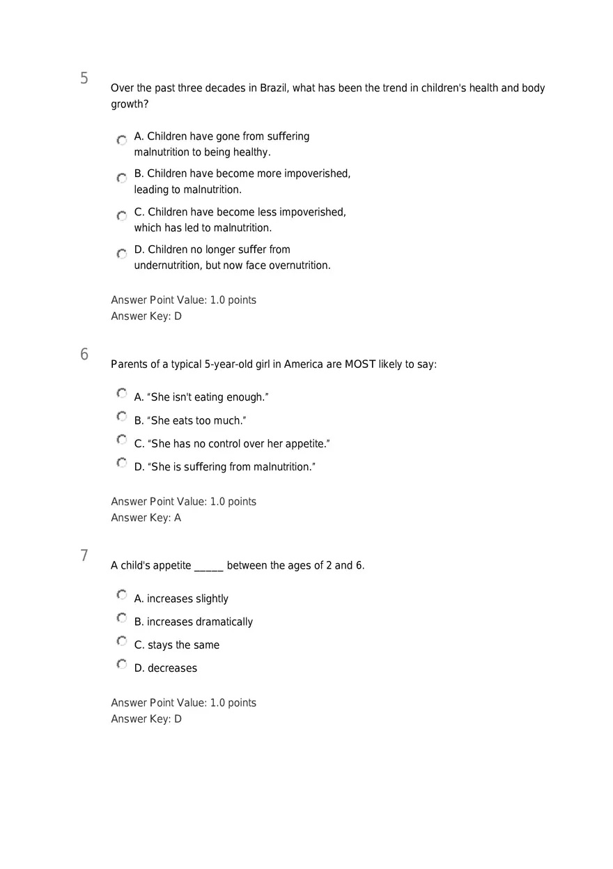 Early Childhood - Body and Mind Answers Part 1 - Page 3