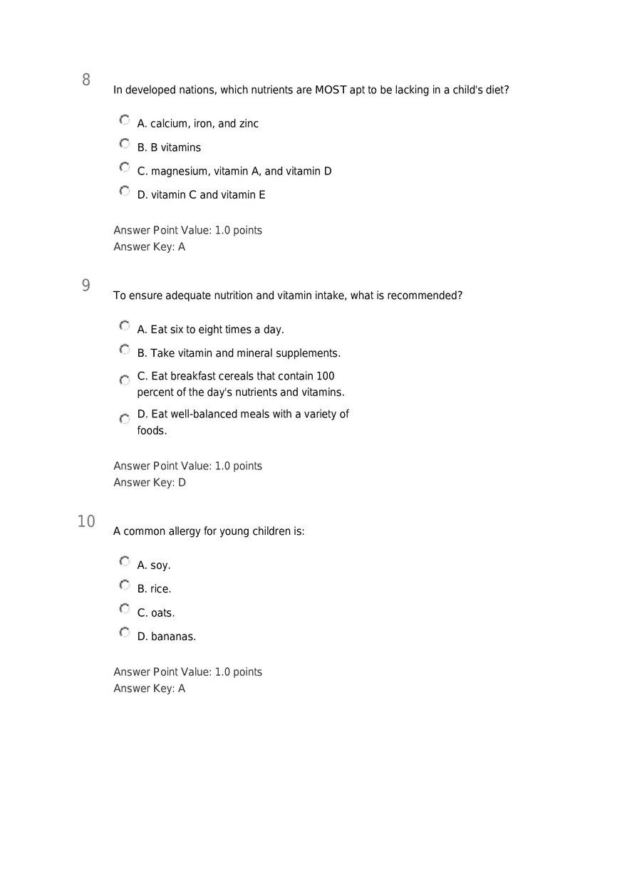 Early Childhood - Body and Mind Answers Part 1 - Page 4