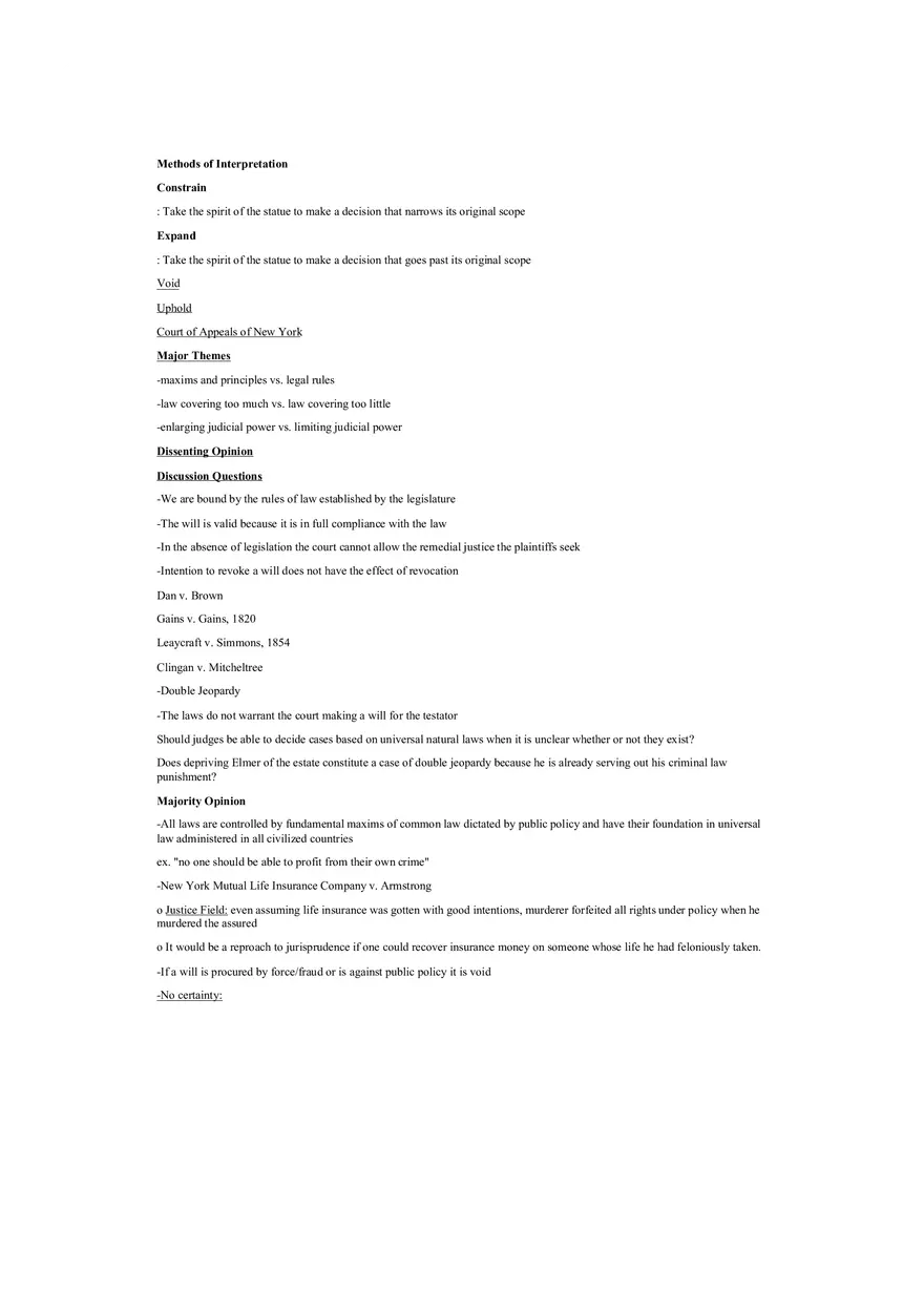 Riggs v Palmer Case Summary - Page 2