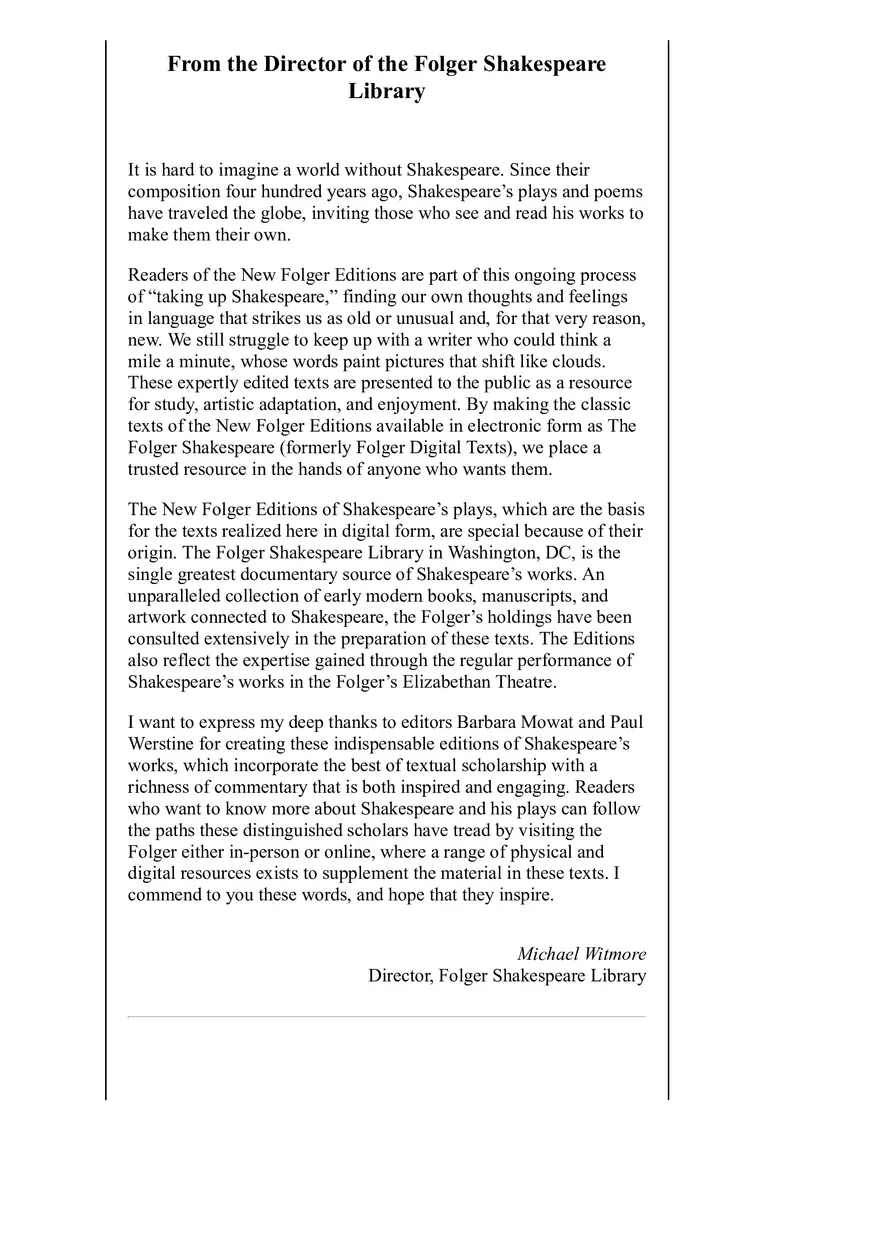 Romeo and Juliet Folger Shakespeare Part 1 - Page 1