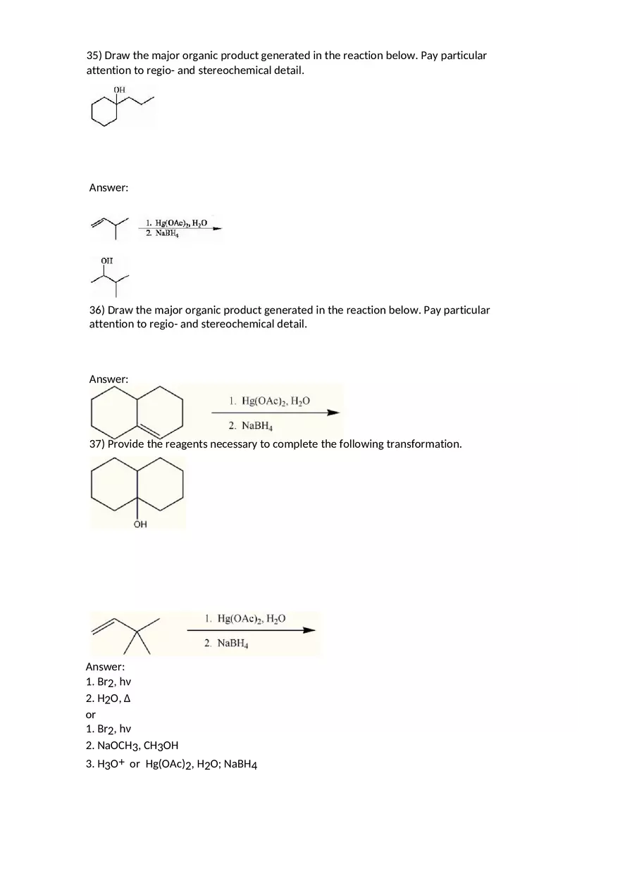 Reactions of Alkenes Part 2 - Page 9