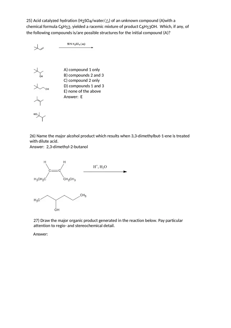 Reactions of Alkenes Part 2 - Page 4