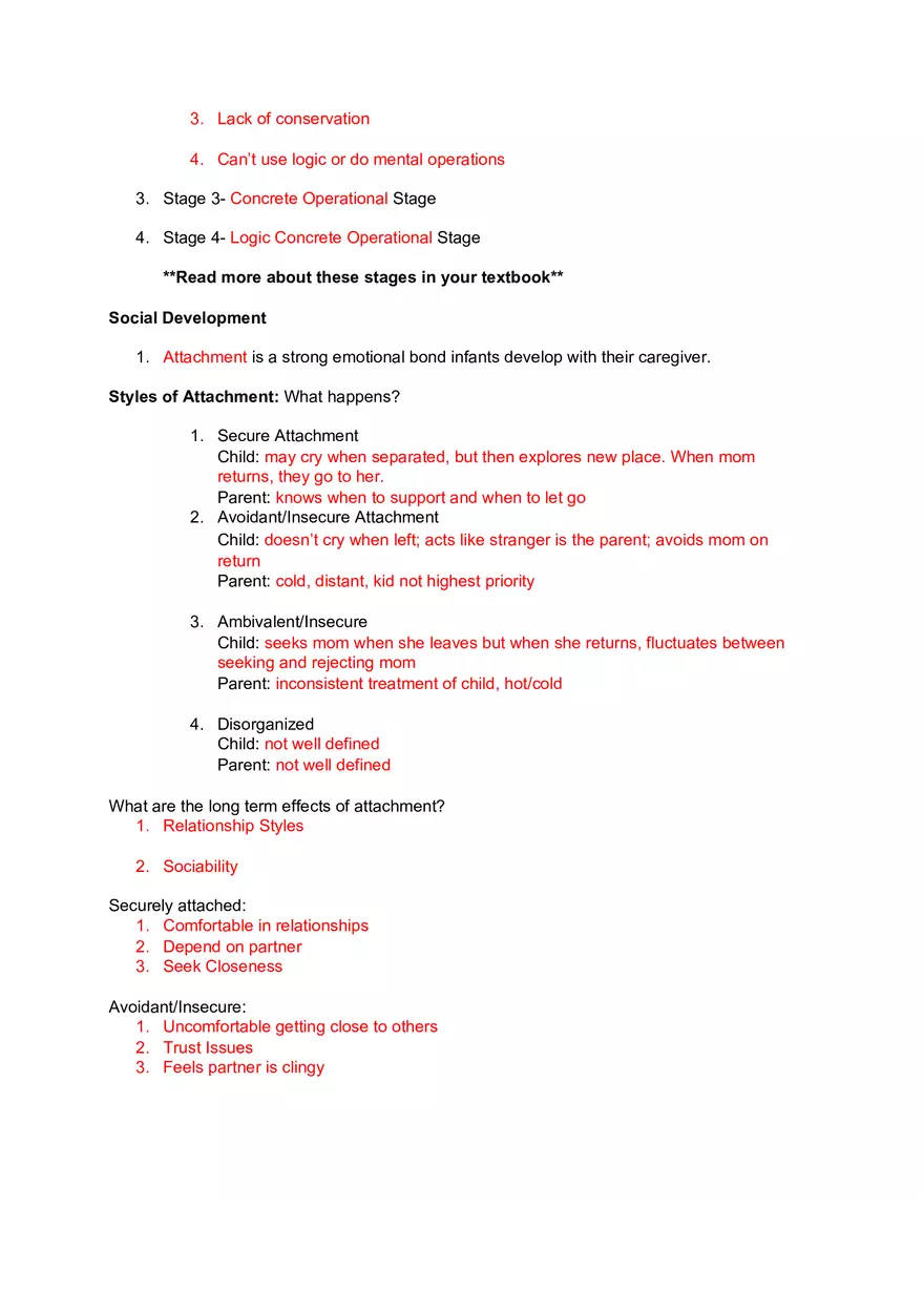 Introduction to Elementary Psychology Exam 1 Review - Page 6