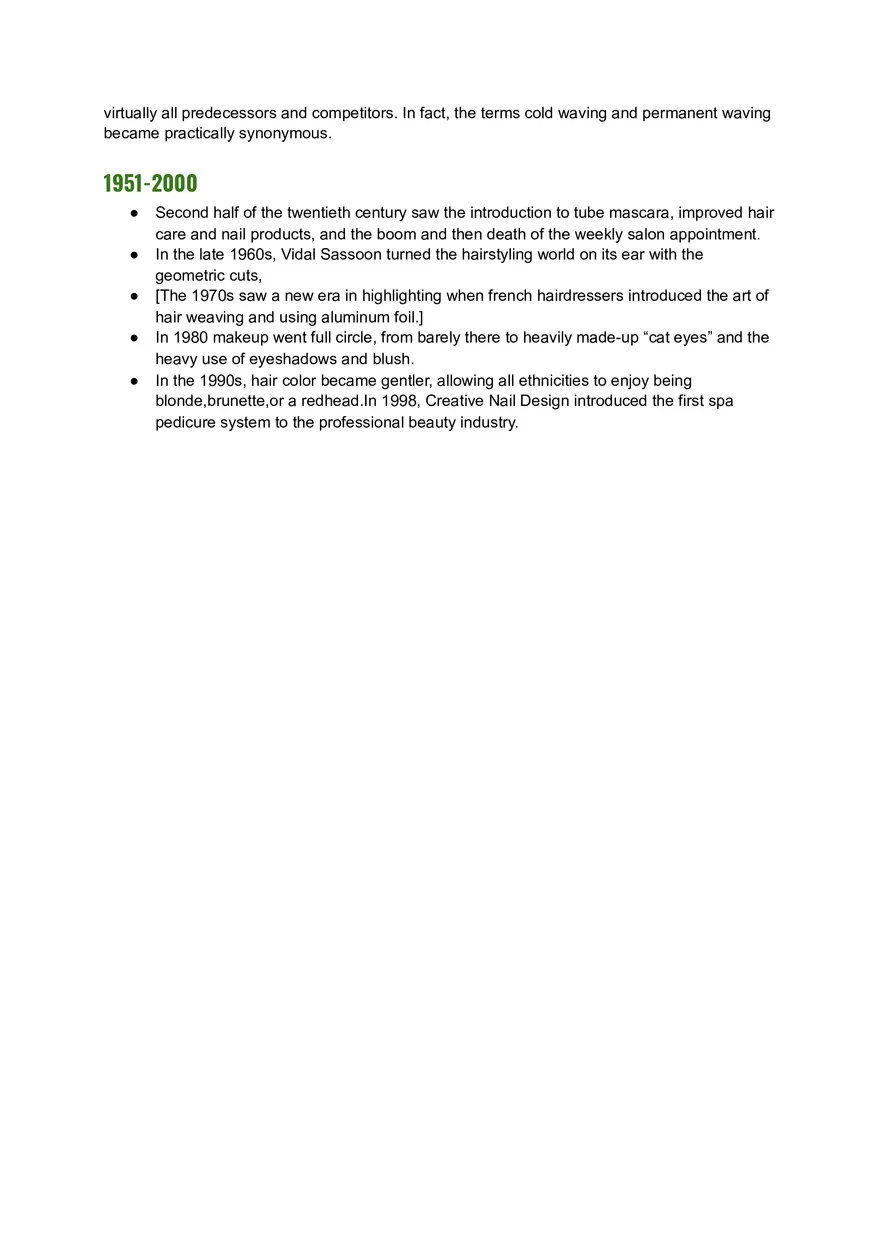 Different Decades of Cosmetology - Page 2