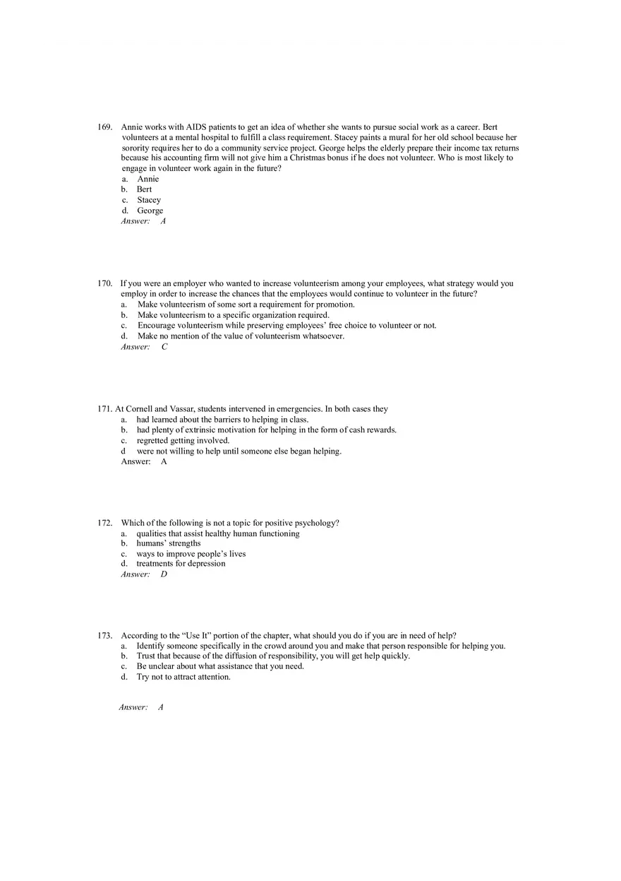 Prosocial Behavior - Why do People Help Answers 4 - Page 10