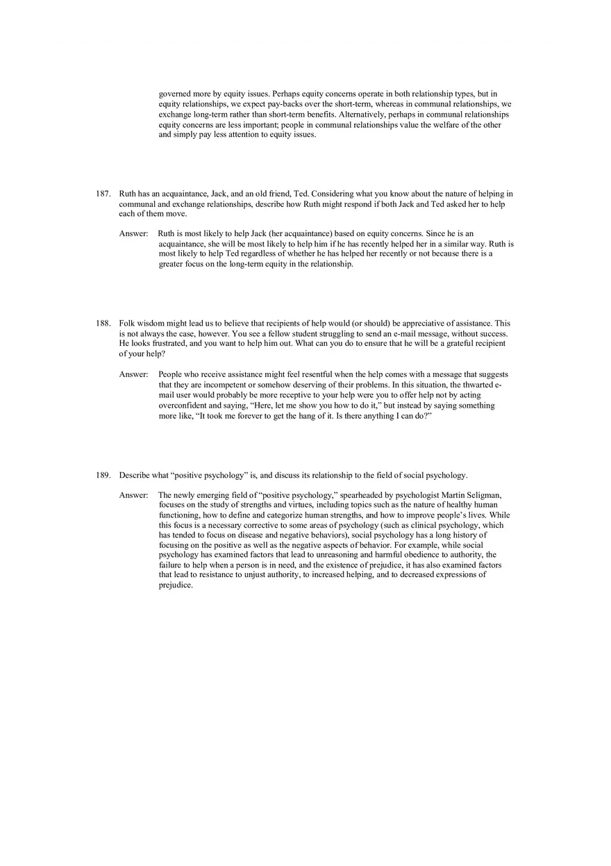 Prosocial Behavior - Why do People Help Answers 4 - Page 4