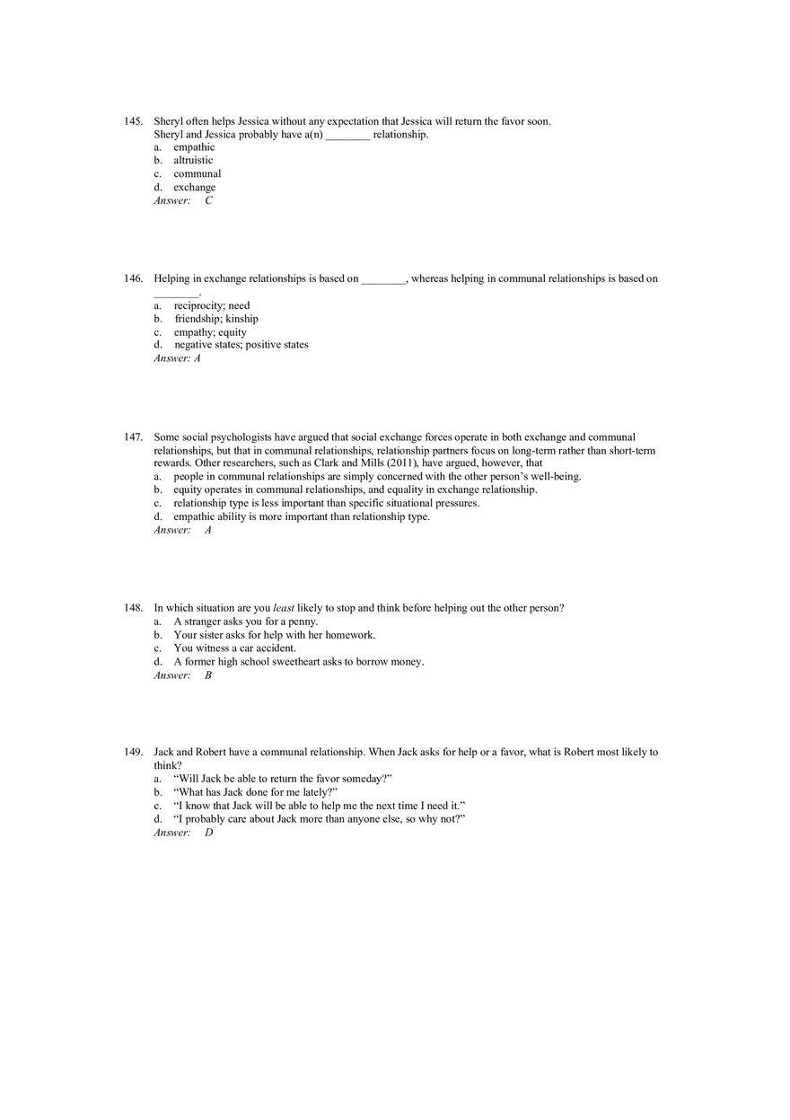 Prosocial Behavior - Why do People Help Answers 4 - Page 5