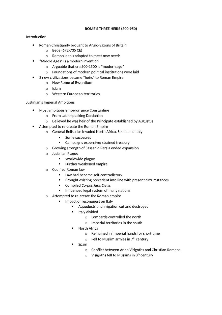 ROME'S Three Heirs - Page 1