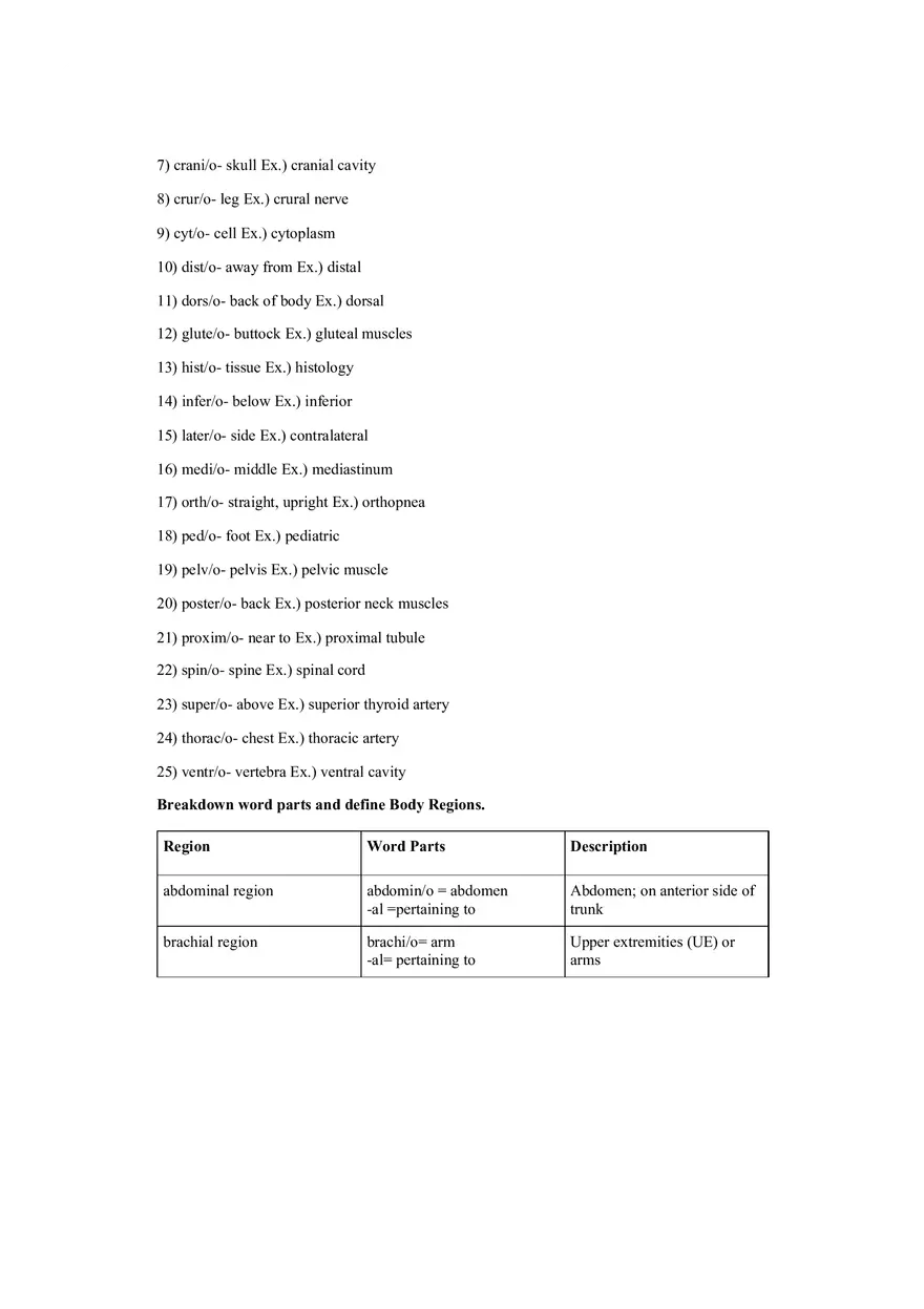Medical Terminology Week 1 - Page 4