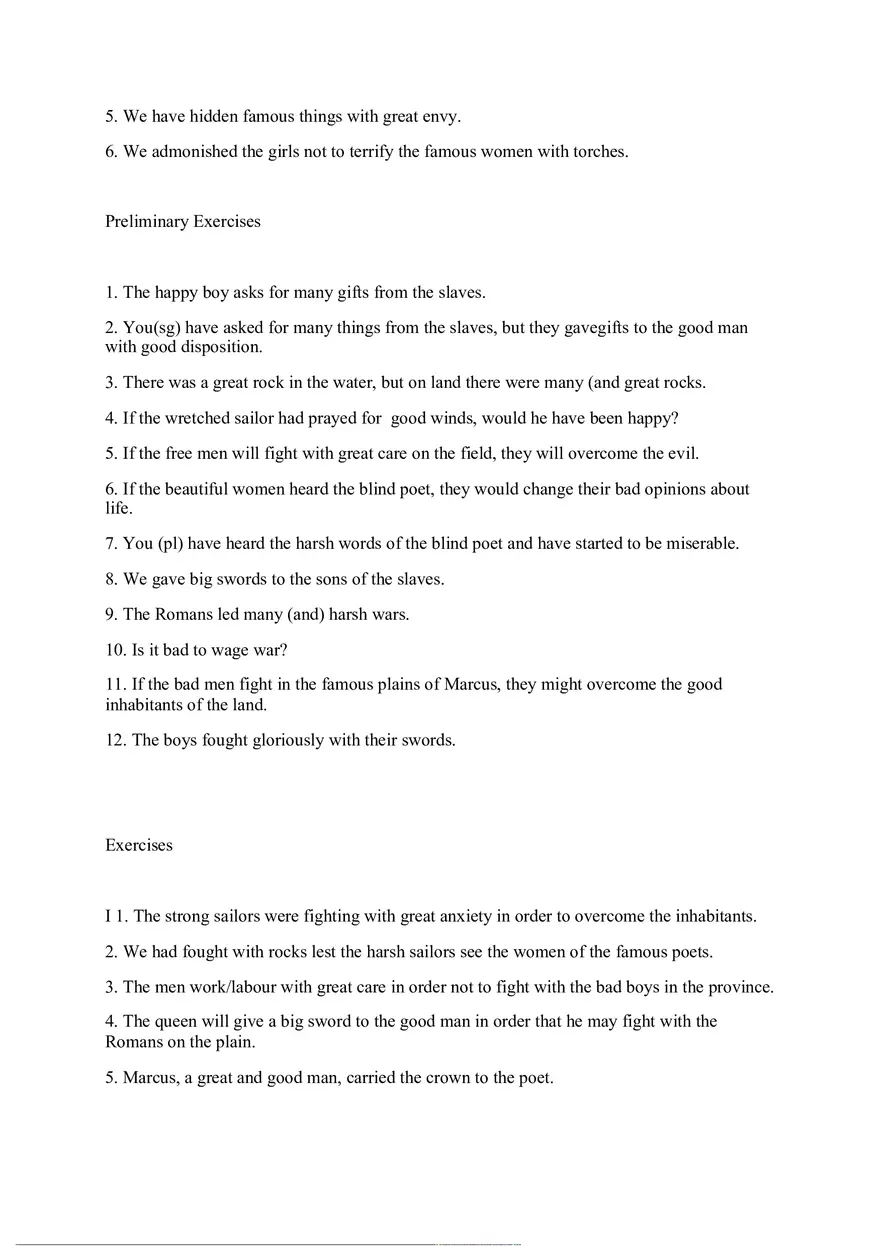 Answer Key for Latin. An Intensive Course Part 1 - Page 10