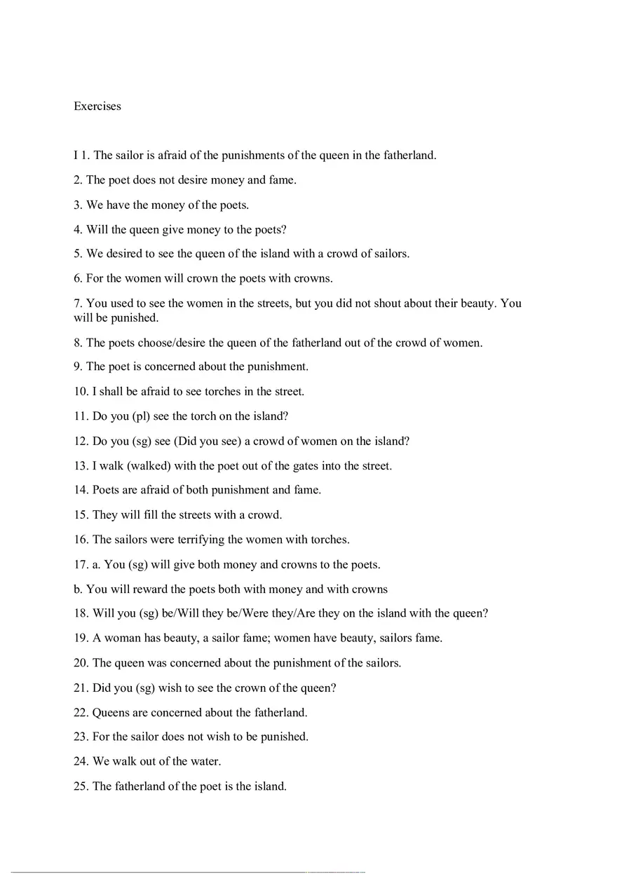 Answer Key for Latin. An Intensive Course Part 1 - Page 3