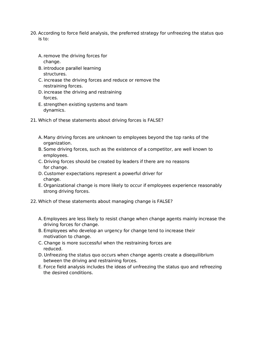 Chapter 15 Organizational Change Assignment 1 - Page 8