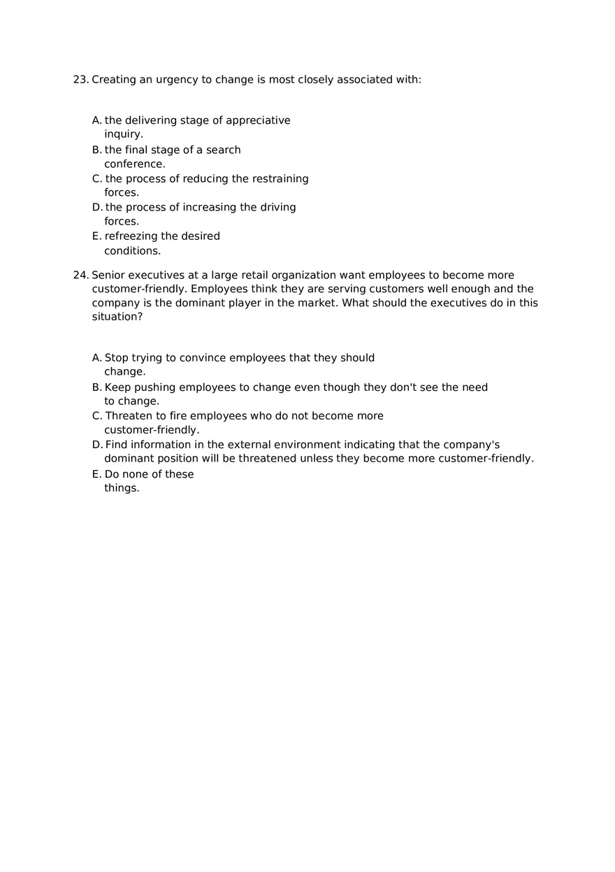 Chapter 15 Organizational Change Assignment 1 - Page 9