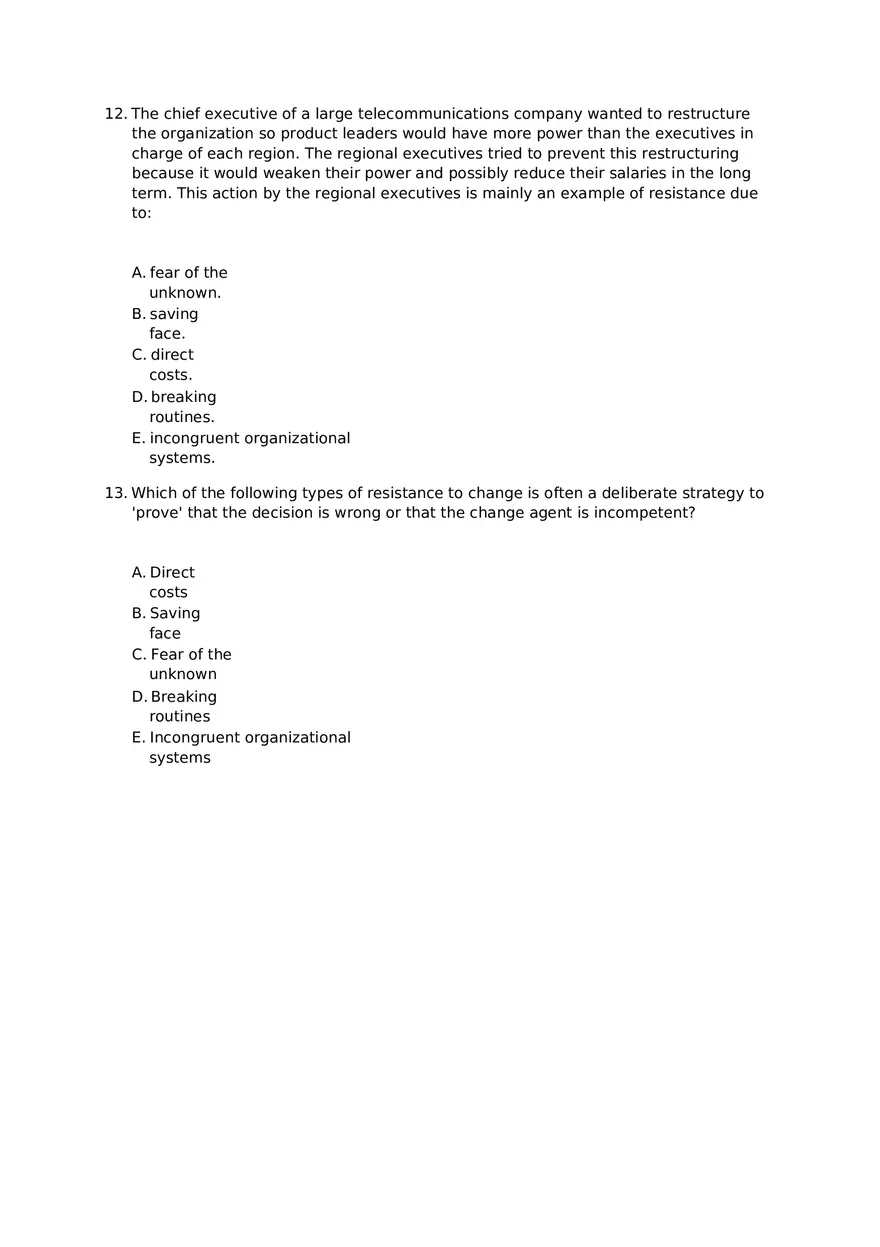 Chapter 15 Organizational Change Assignment 1 - Page 5