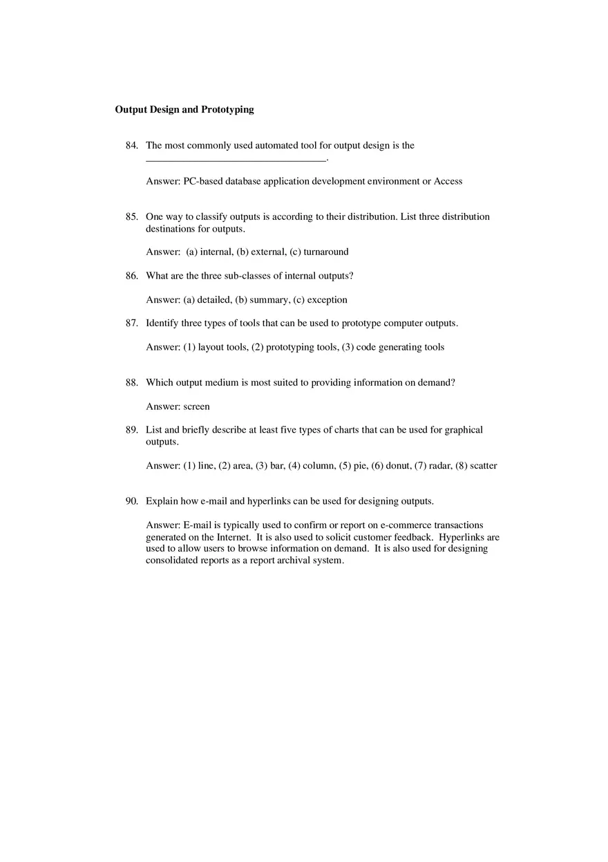 Output Design and Prototyping Answer Key - Page 8