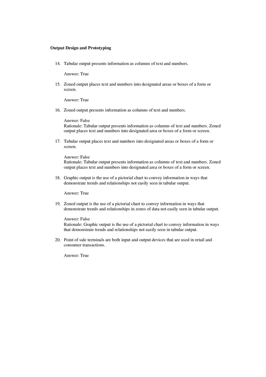 Output Design and Prototyping Answer Key - Page 11