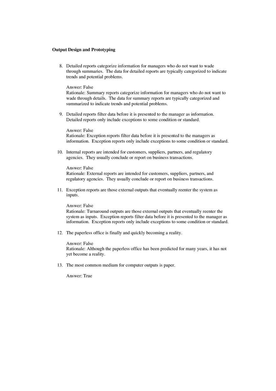 Output Design and Prototyping Answer Key - Page 2