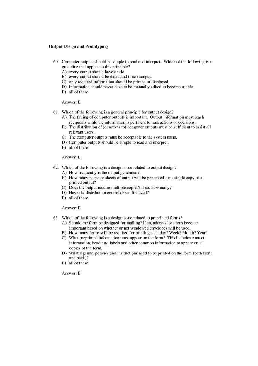 Output Design and Prototyping Answer Key - Page 3