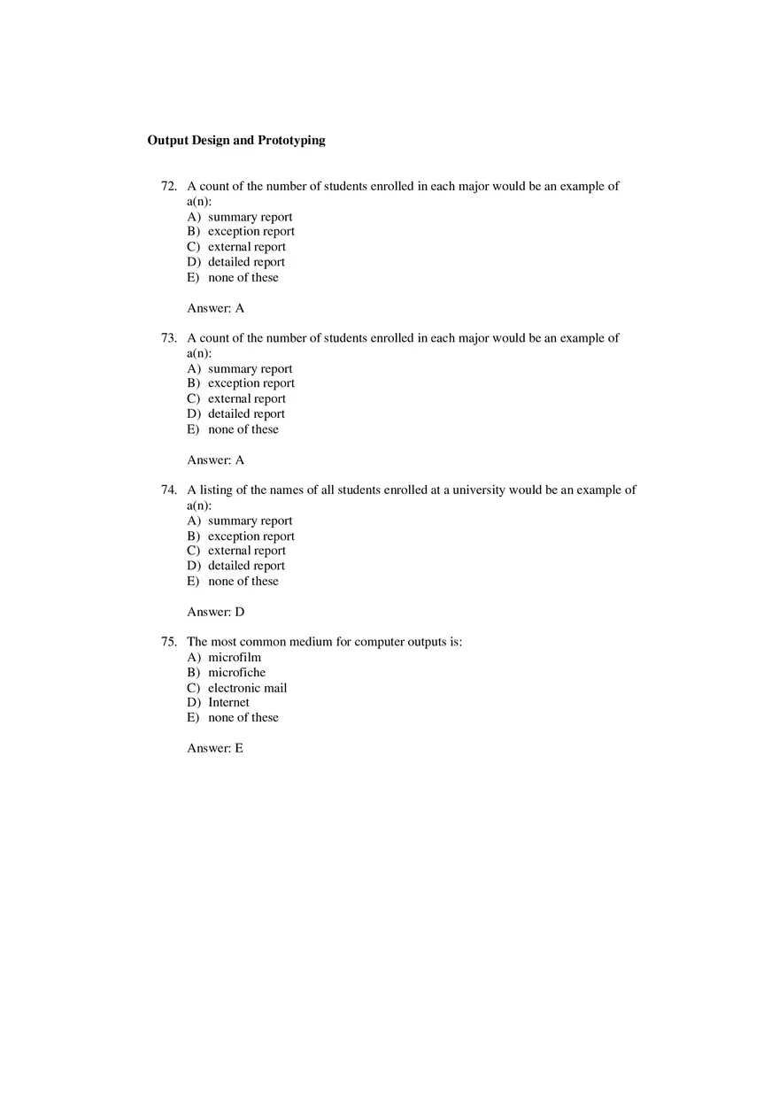 Output Design and Prototyping Answer Key - Page 6