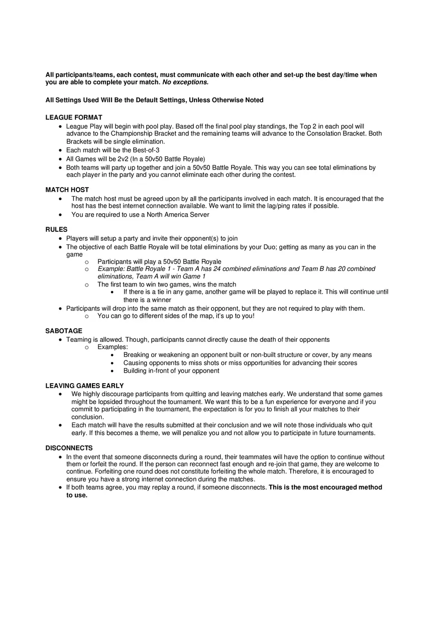 Fortnite Rules 1 - Lecture Notes 4 - Page 1