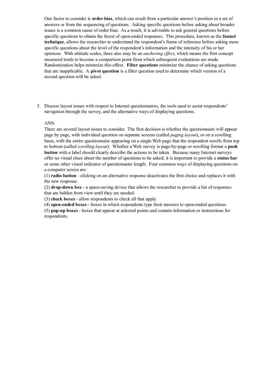 Chapter 15 Questionnaire Design - Page 9