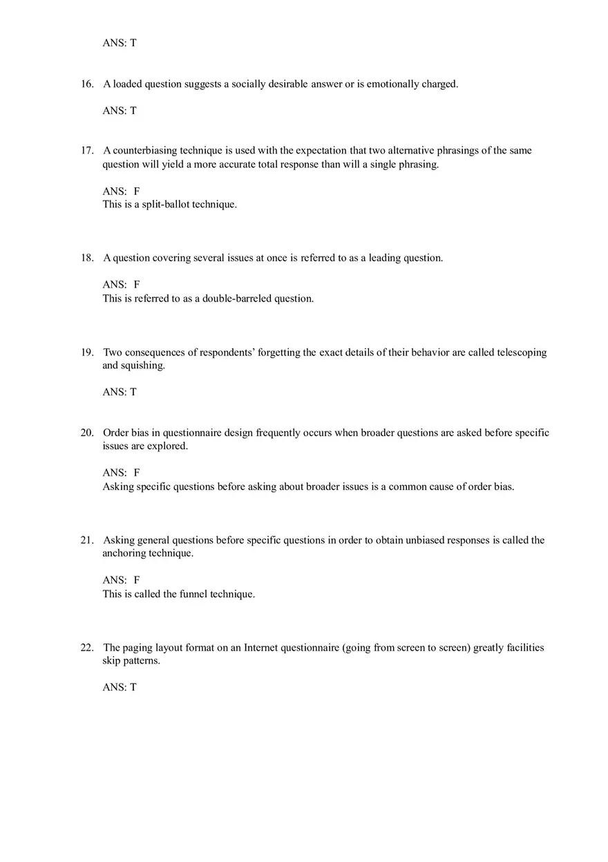 Chapter 15 Questionnaire Design - Page 10