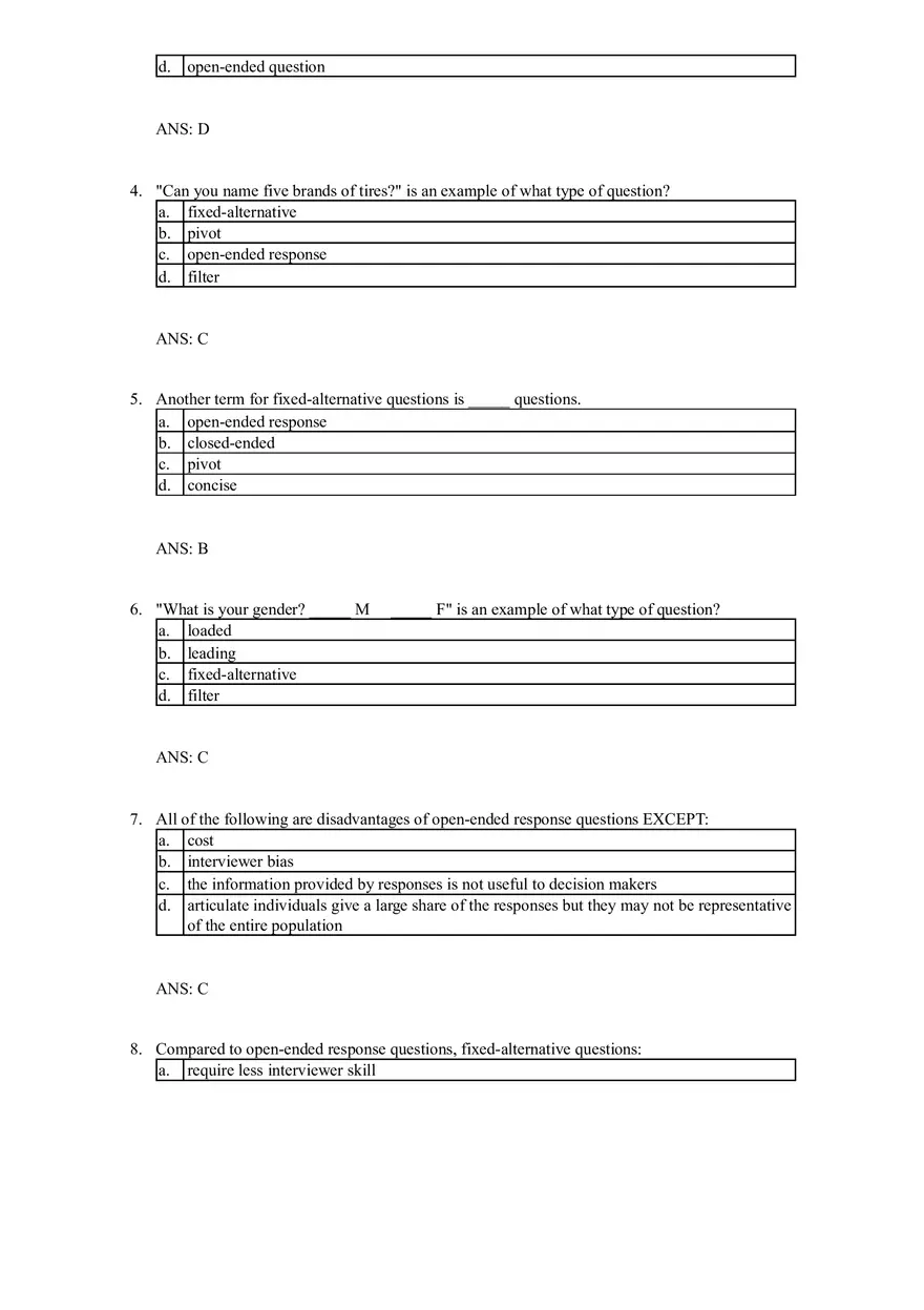 Chapter 15 Questionnaire Design - Page 12