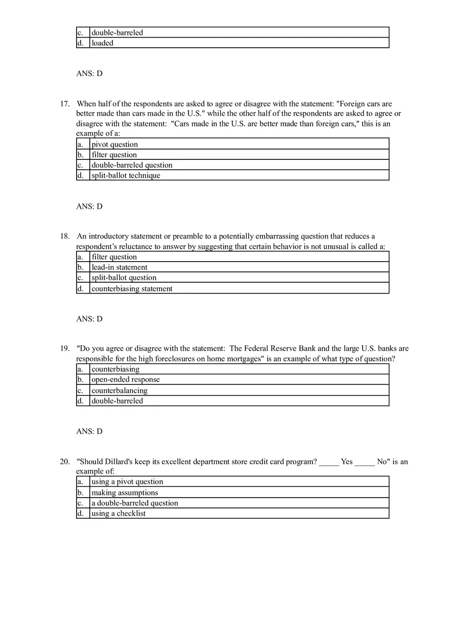 Chapter 15 Questionnaire Design - Page 15