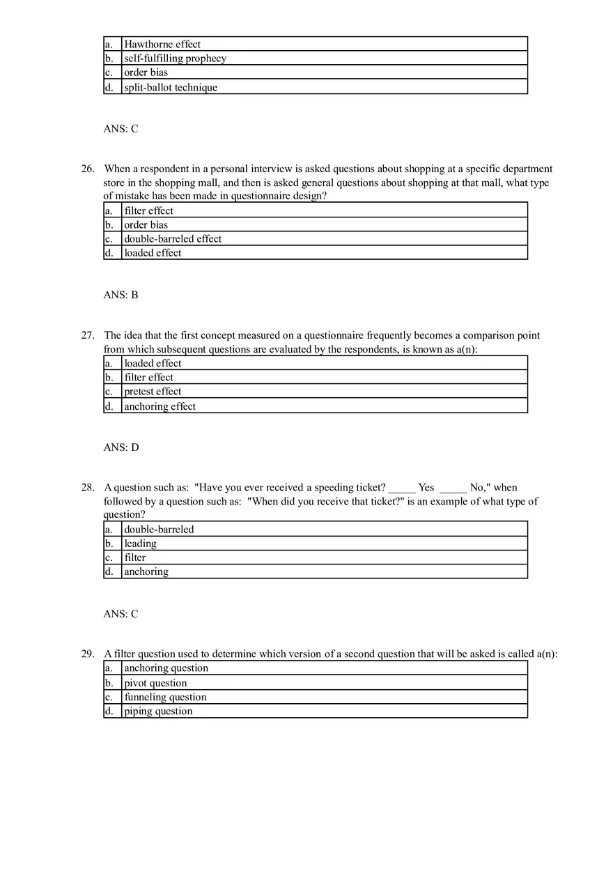 Chapter 15 Questionnaire Design - Page 17