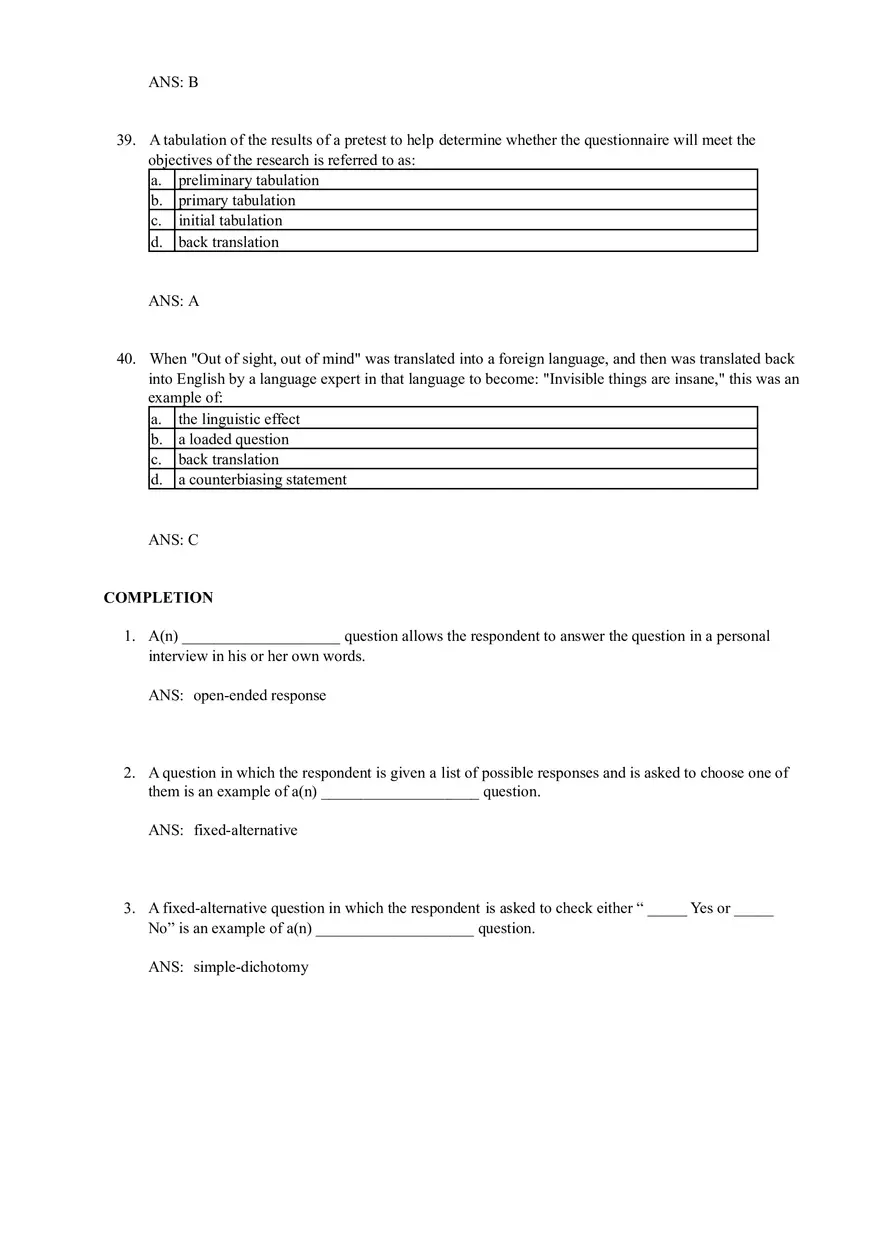 Chapter 15 Questionnaire Design - Page 5